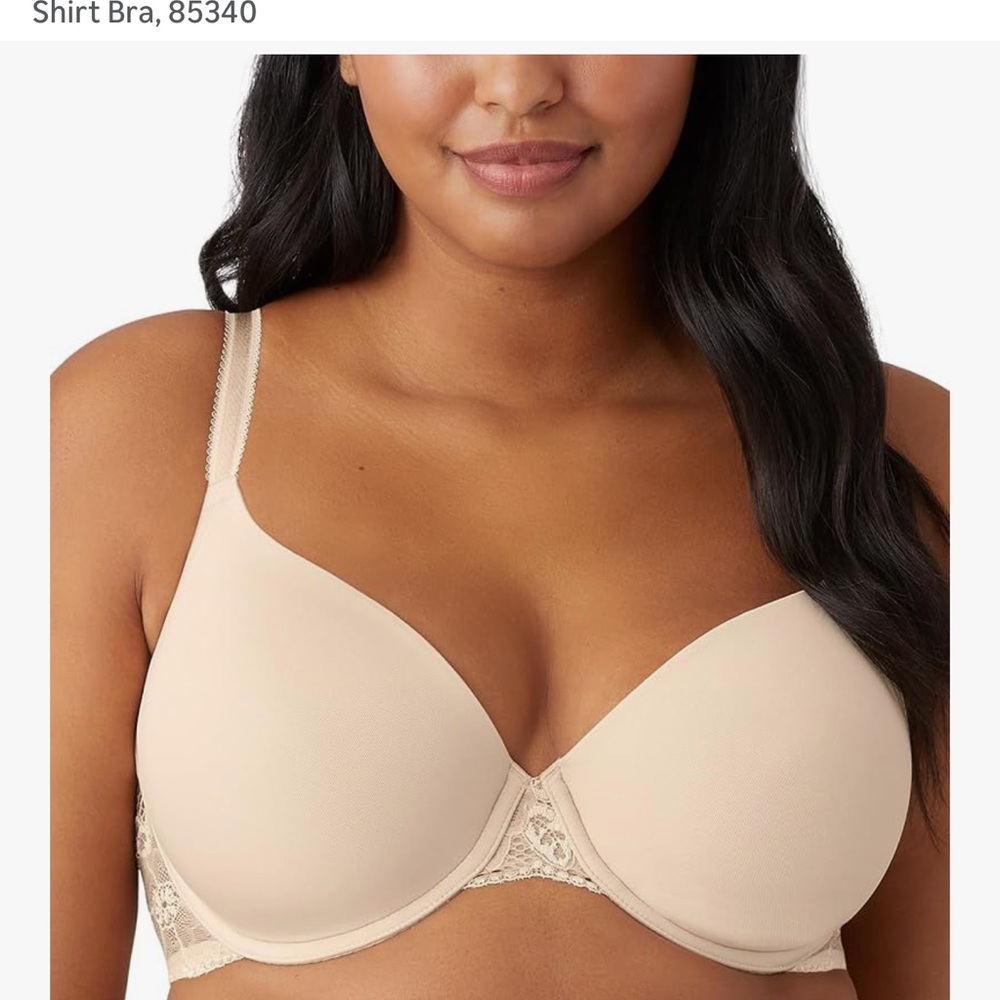 Wacoal Tan Bra Size 36 DD New French Garden floral lace
New